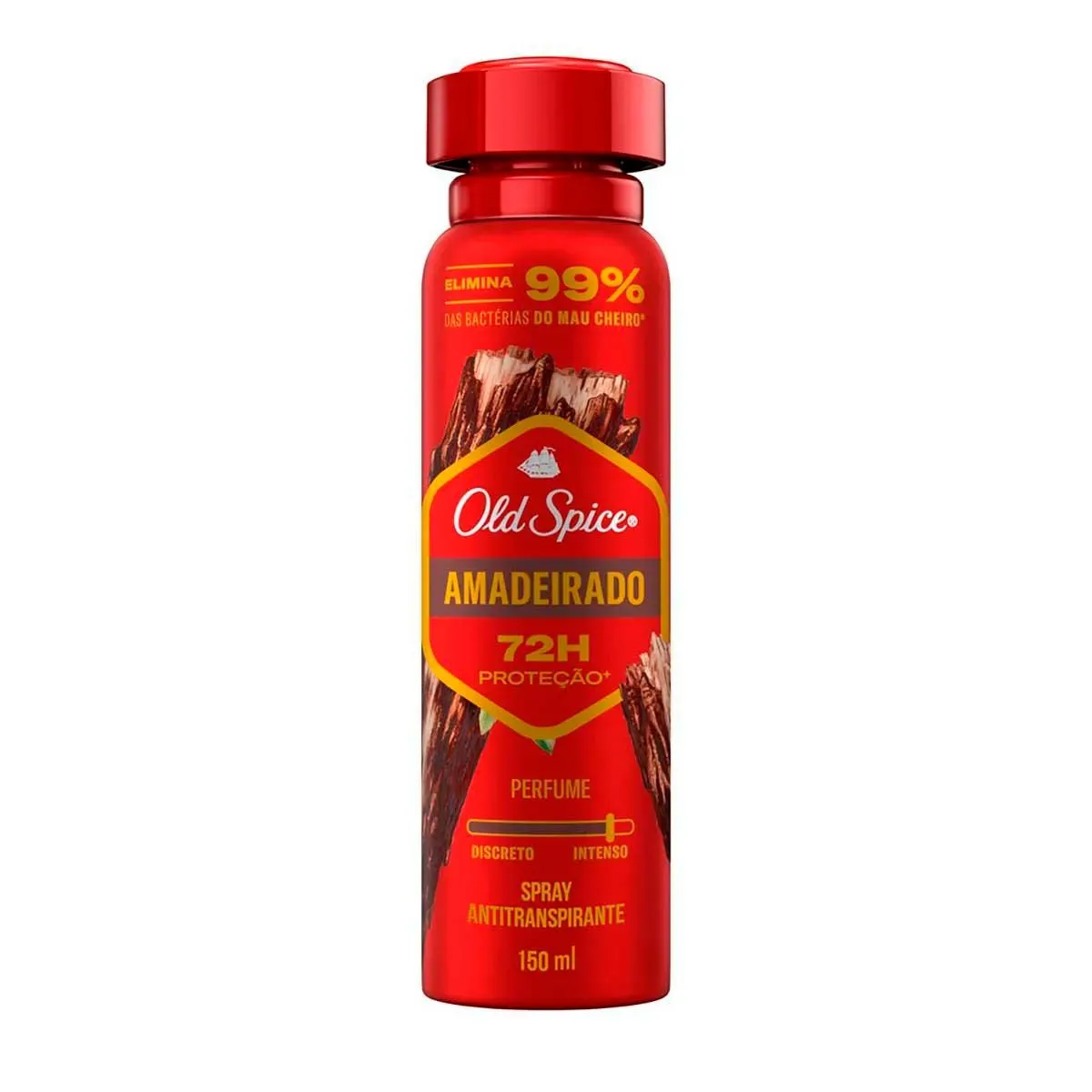 Desodorante Spray Antitranspirante Old Spice Amadeirado 150ml