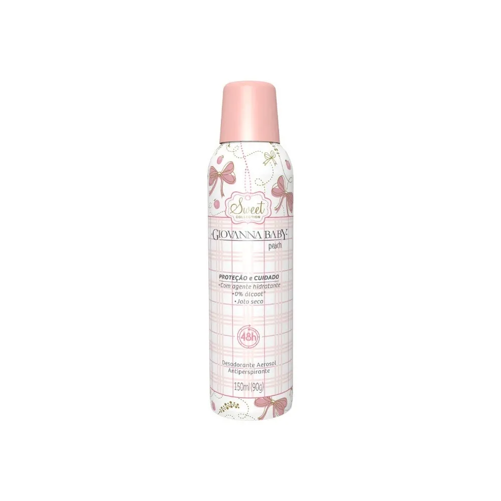 Desodorante Aerossol Giovanna Baby Peach 150ml
