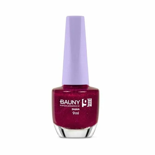 Bauny Esmalte Glitter 9Free 9ml - Cor Diana