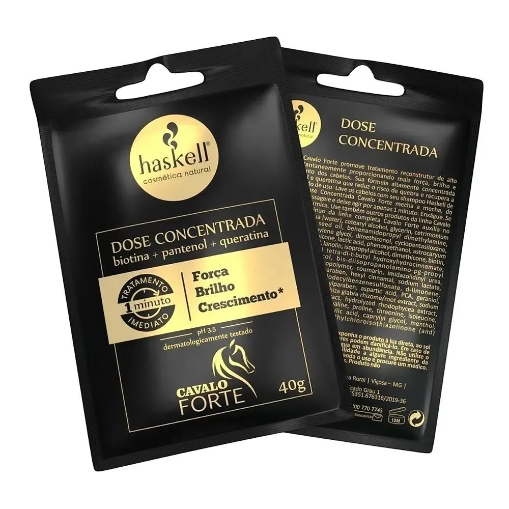 Dose Concentrada Tratamento Imediato Cavalo Forte Haskell 40g