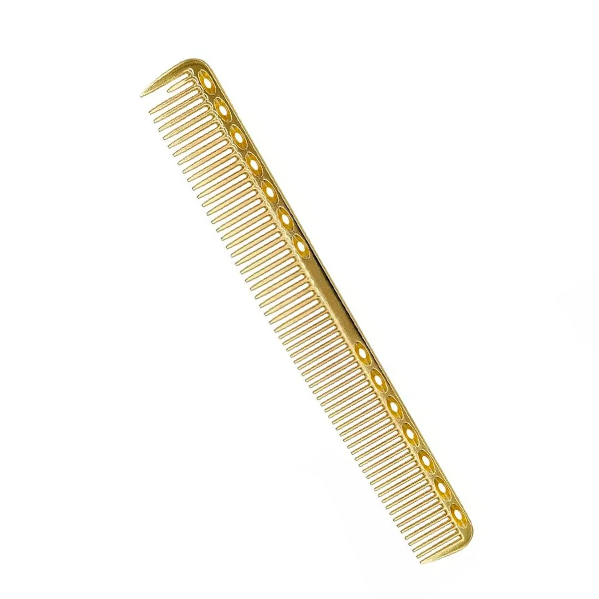 Pente de Metal Anti Estático Inoxidável Dourado 17,8 cm DK