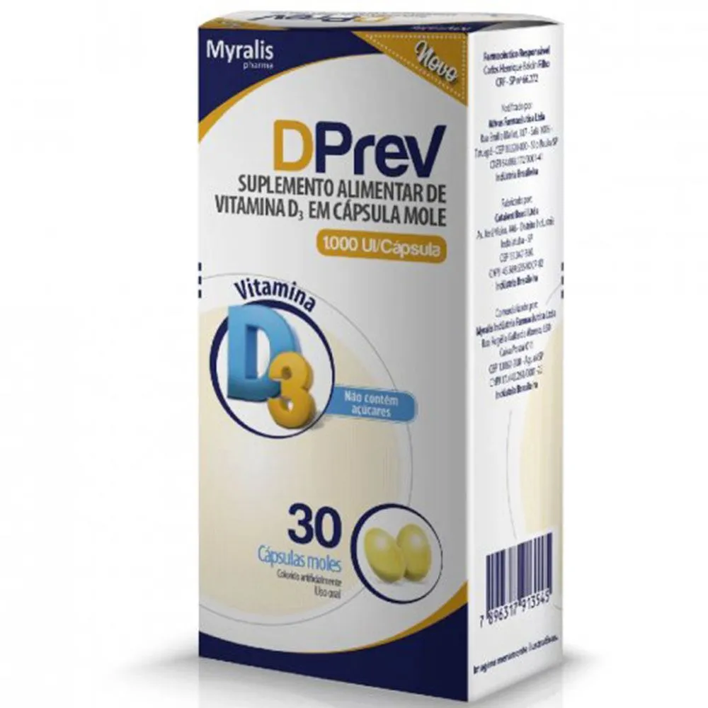 Dprev 1000 Ui Com 30 Cápsulas