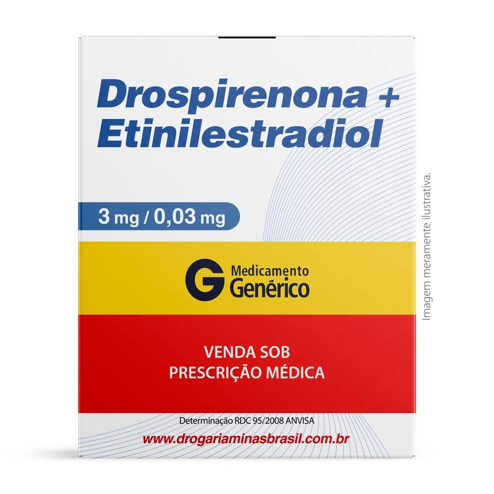 Drospirenona Com Etinilestradiol Com 21 Comprimidos Genérico Nova Química