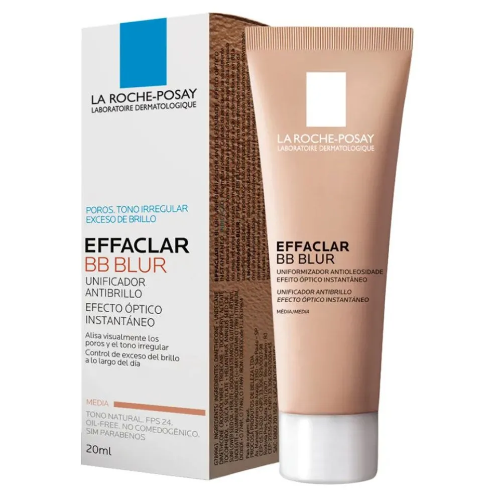 Effaclar Bb Blur Cor Média La Roche Posay 20Ml