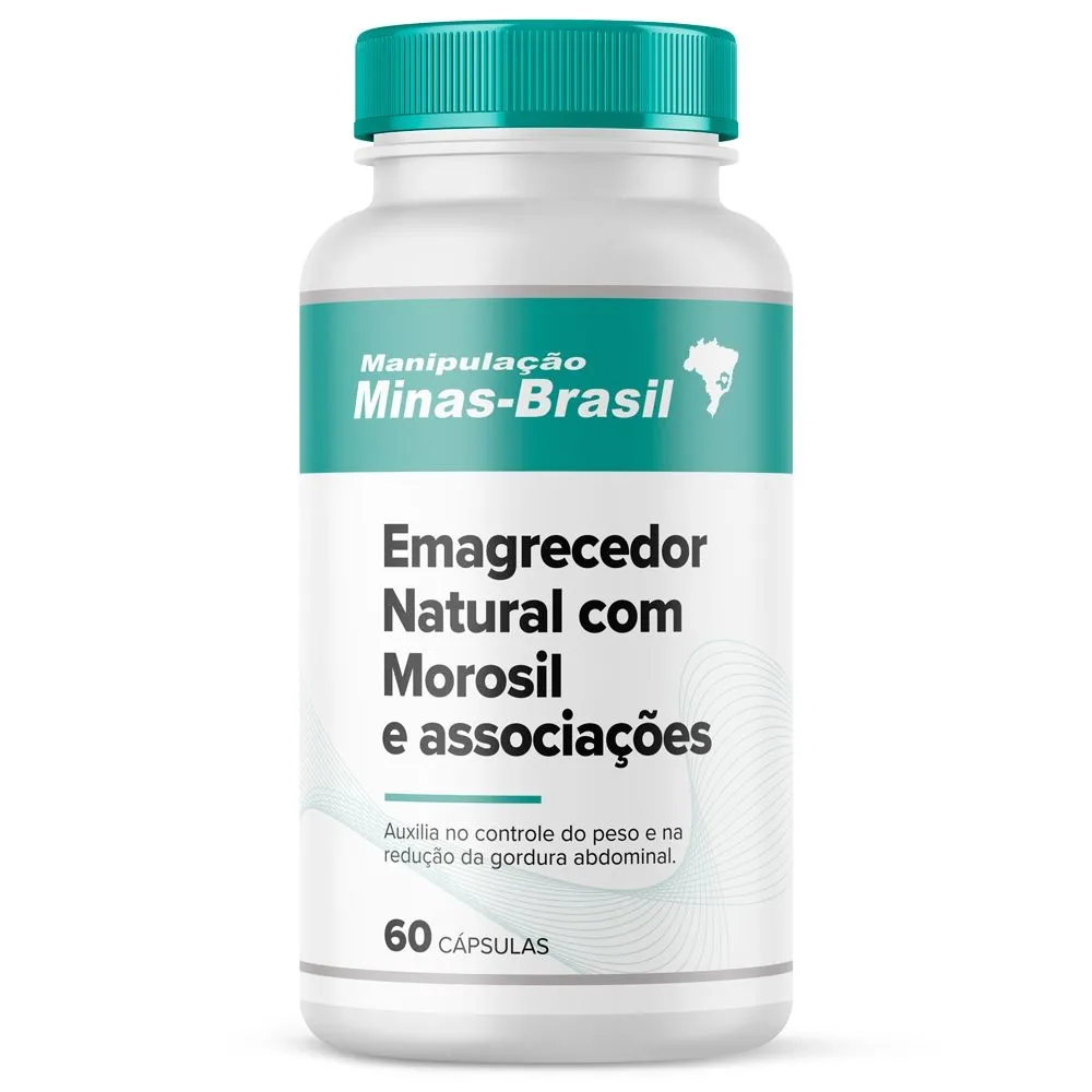 Emagrecedor Natural Com Morosil e Associações Com 60 Cápsulas