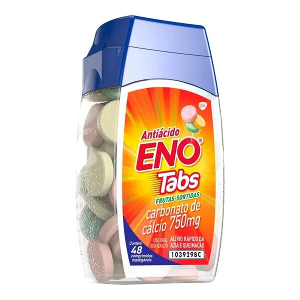 Eno Tabs Frutas Sortidas 48 Comprimidos