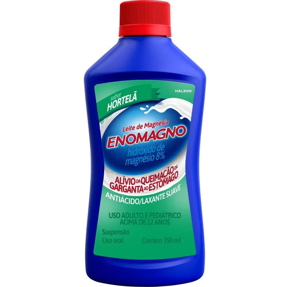 Enomagno Leite de Magnésia Hortelã  350ml