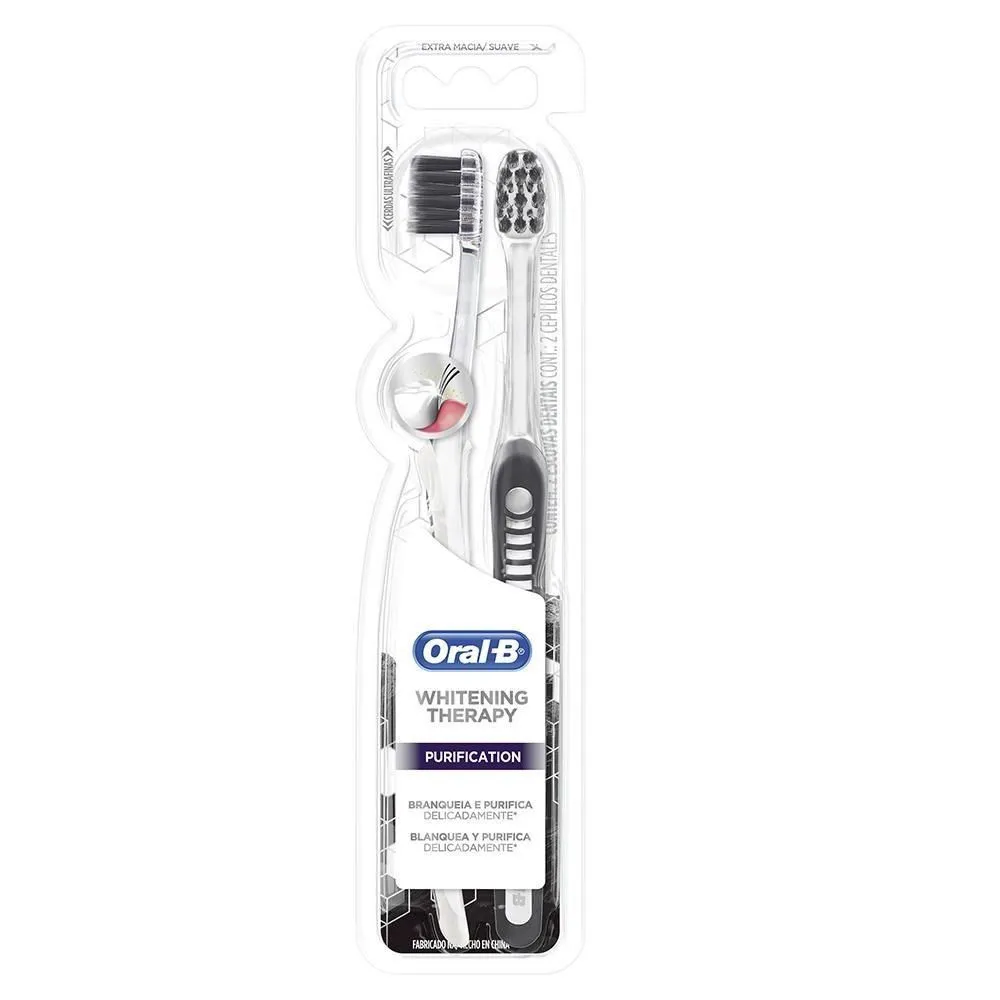 Escova Dental Oral-B Whitening Therapy Purification Com 2 Unidades