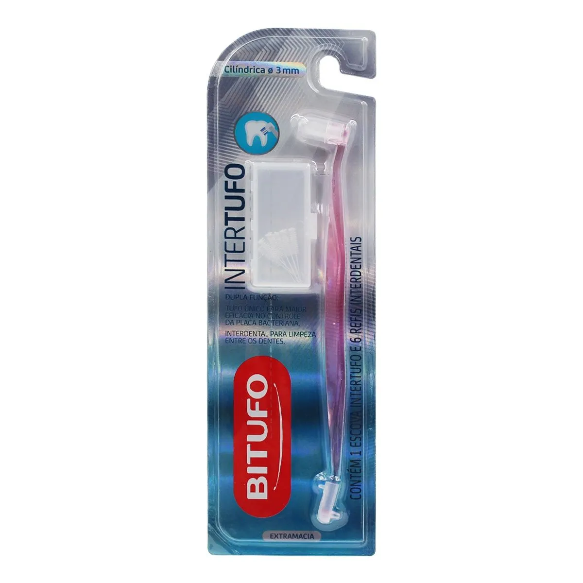 Escova Interdental Intertufo Extramacia Cilíndrica 3mm Bitufo