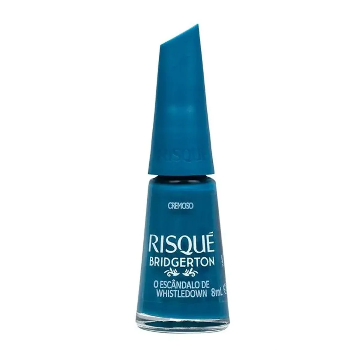 Esmalte Azul Bridgerton O Escândalo de Whistledown Cremoso Com 8Ml Risqué