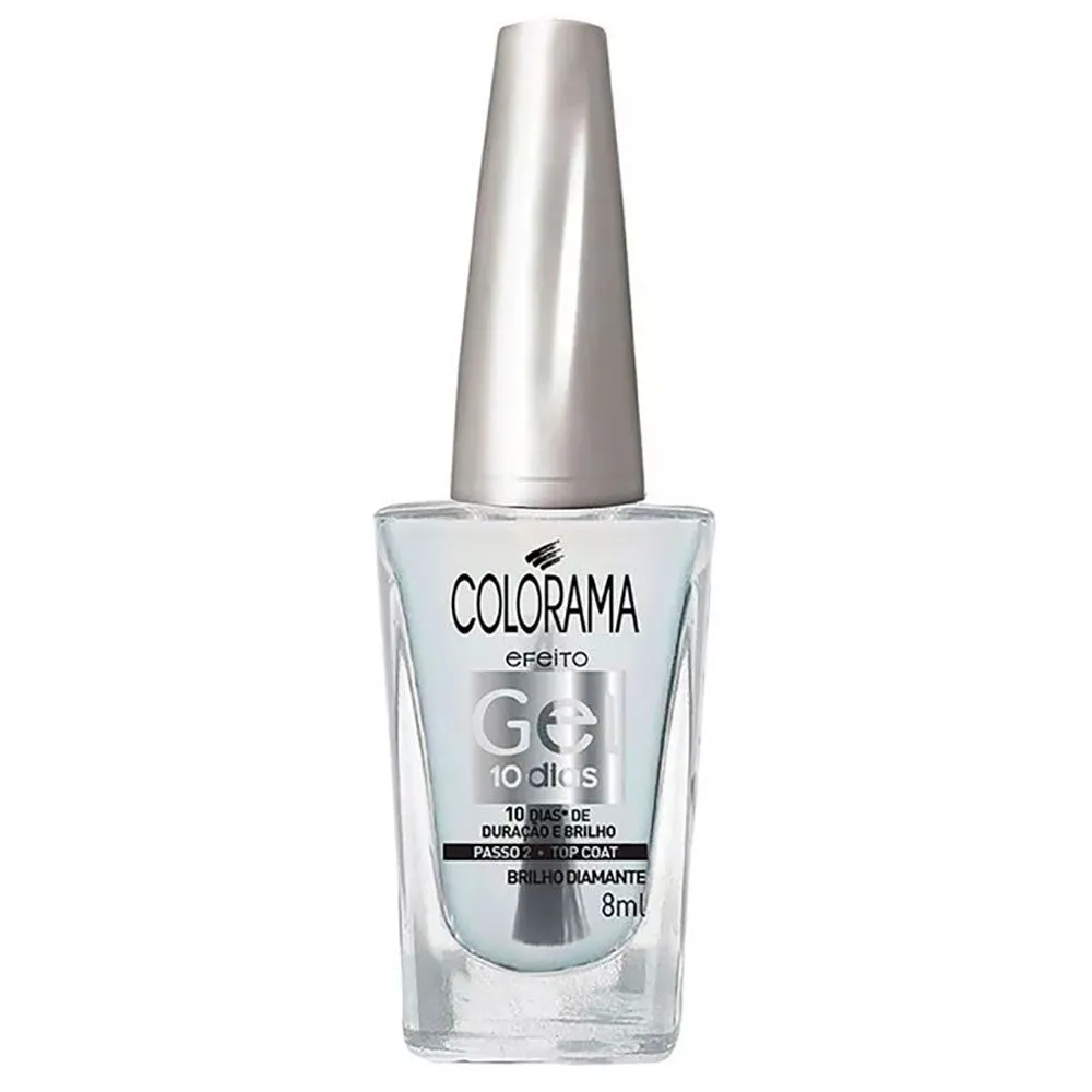 Esmalte Colorama Efeito Gel Top Coat Brilho Diamante 8ml