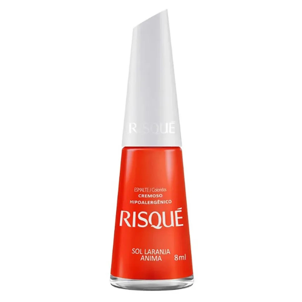 Esmalte Risque Cremoso Sol Laranja Anima 8Ml