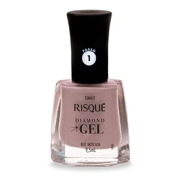 Esmalte Risqué Noz Moscada Diamond Gel Cremoso 9,5ml