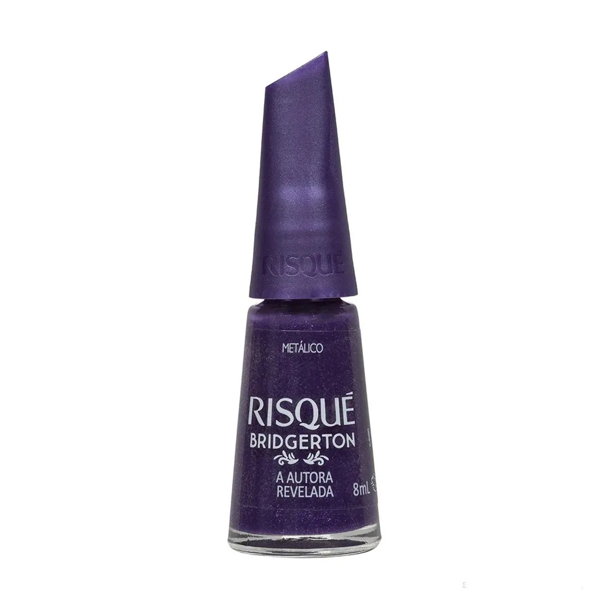 Esmalte Roxo Bridgerton A Autora Revelada Metálico Com 8Ml Risqué