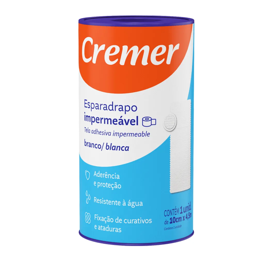 Cremer Esparadrapo Impermeável 10cm X 4,5m