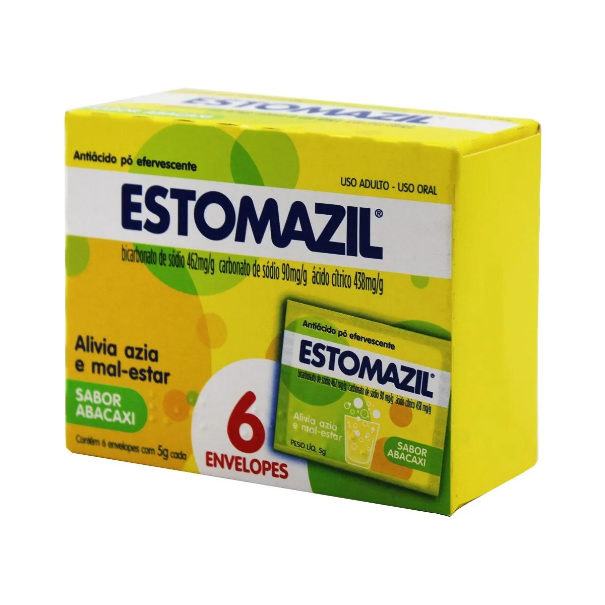 Estomazil Abacaxi com 6 Envelopes