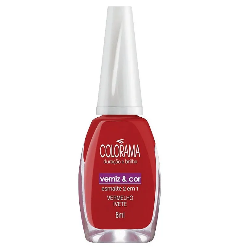 Esmalte Colorama Verniz E Cor Vermelho Ivete 8ml