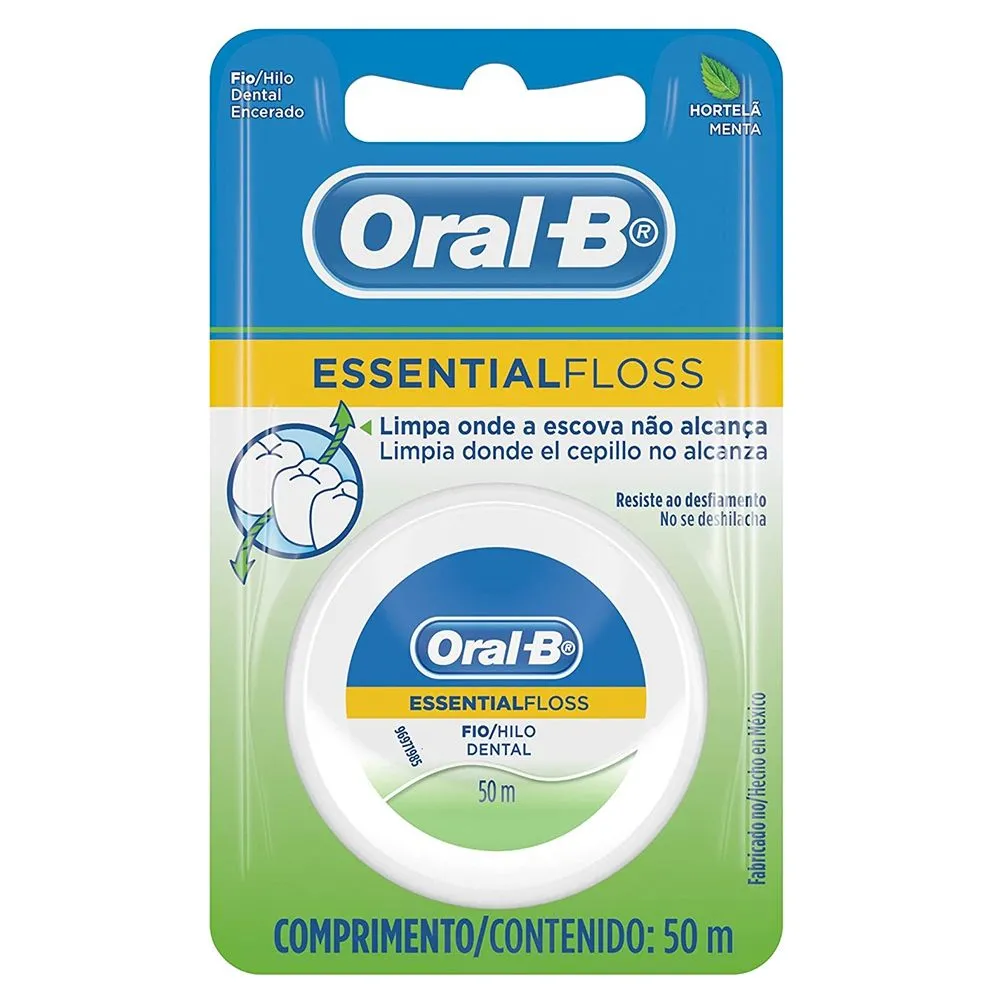 Fio Dental Oral-B Sabor Hortelã- Menta 50 Metros