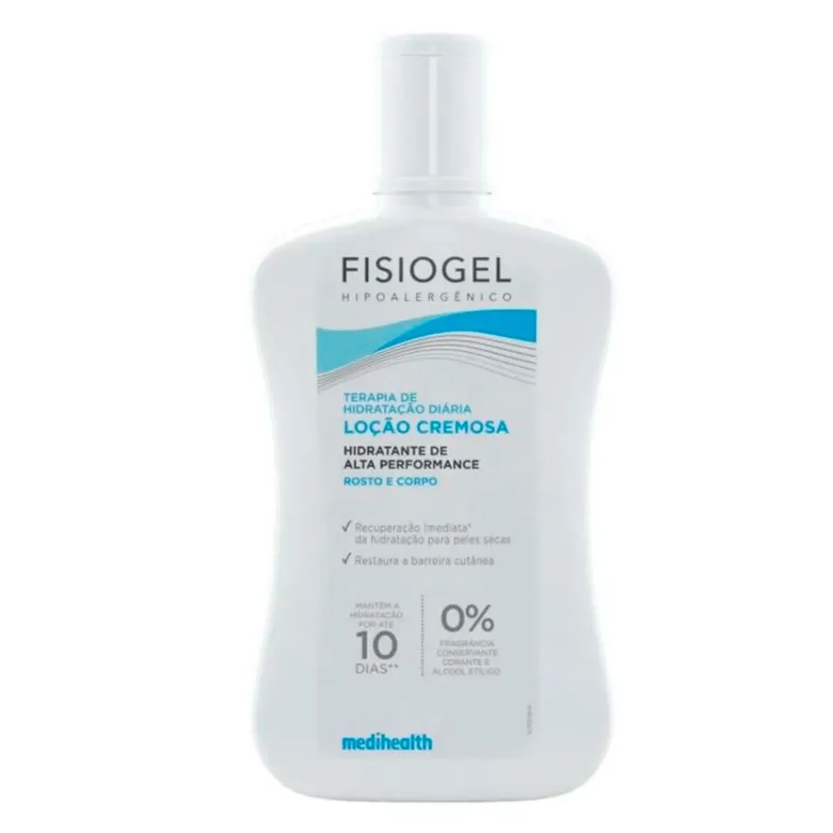 Fisiogel Loção Cremosa Hidratante Facial e Corporal 200mL Megalabs