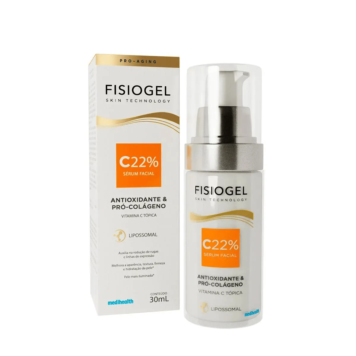 Fisiogel Sérum Vitamina C 22% com 30g