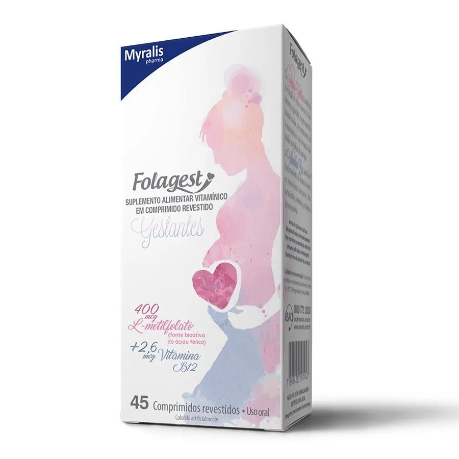 Folagest Gestantes com 45 comprimidos revestidos Myralis
