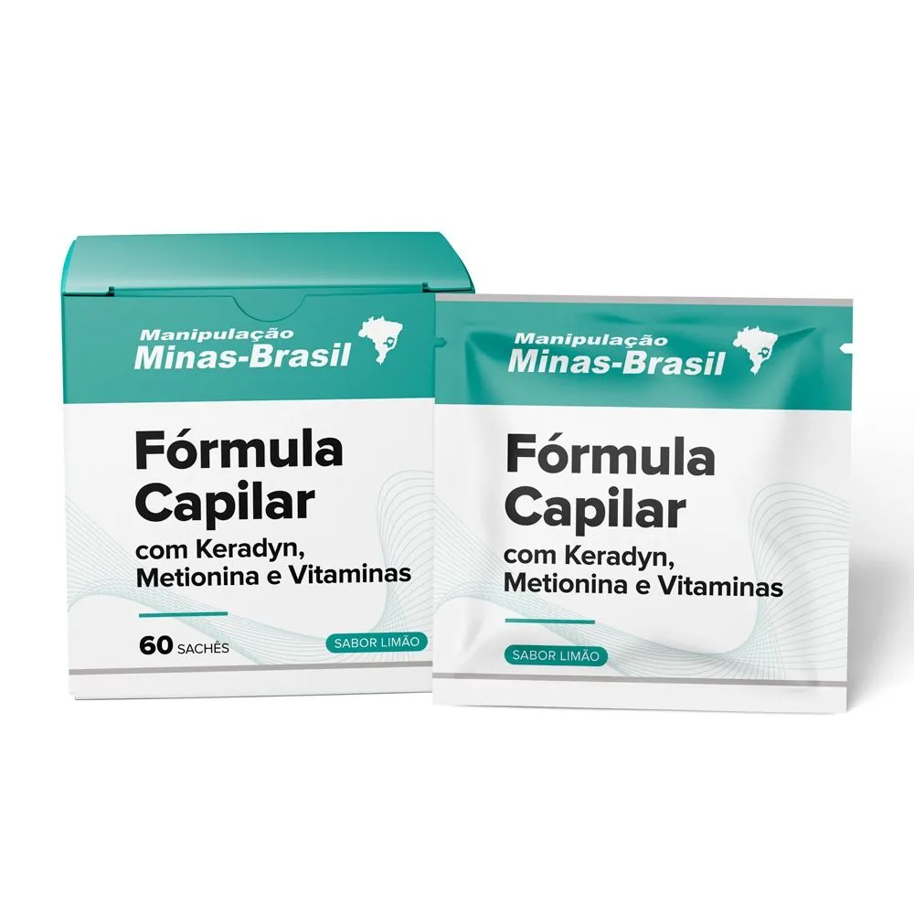 Fórmula Capilar com Keradyn Metionina e Vitaminas 60 Sachês Limão