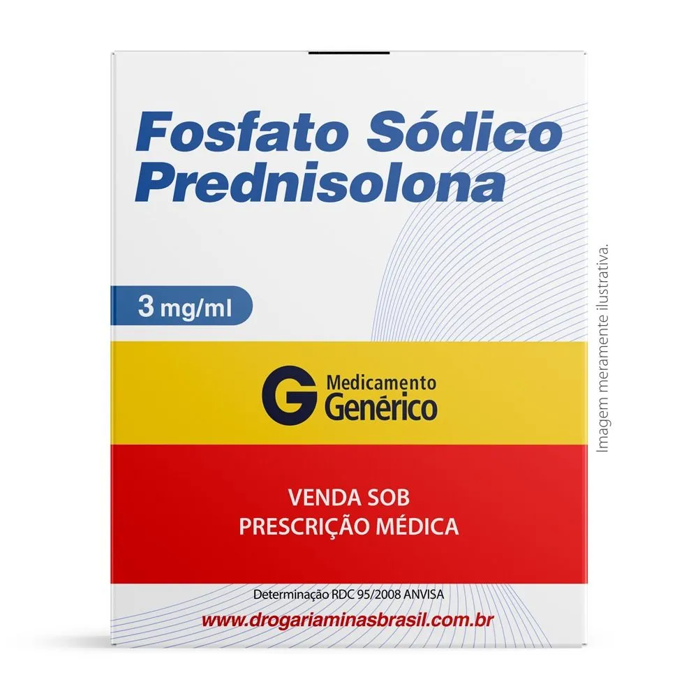 Fosfato Sódico Prednisolona 3mg/ml Com 60ml Genérico Biosintética