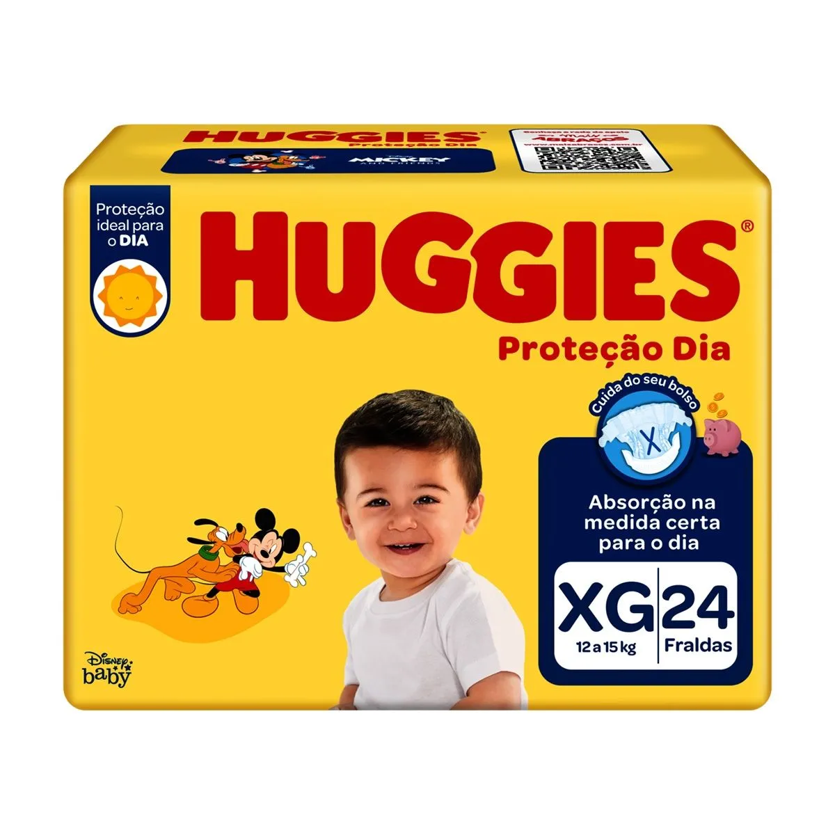 Fralda Huggies Proteção Dia Tamanho XG Com 24 Unidades