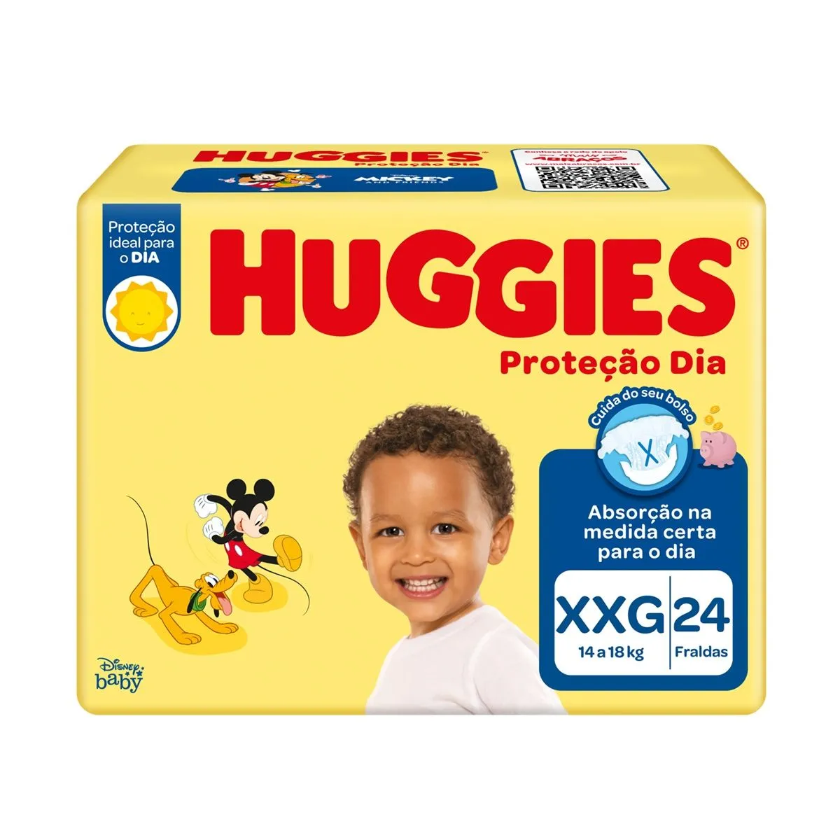 Fralda Huggies Proteção Dia Tamanho XXG Com 24 Unidades