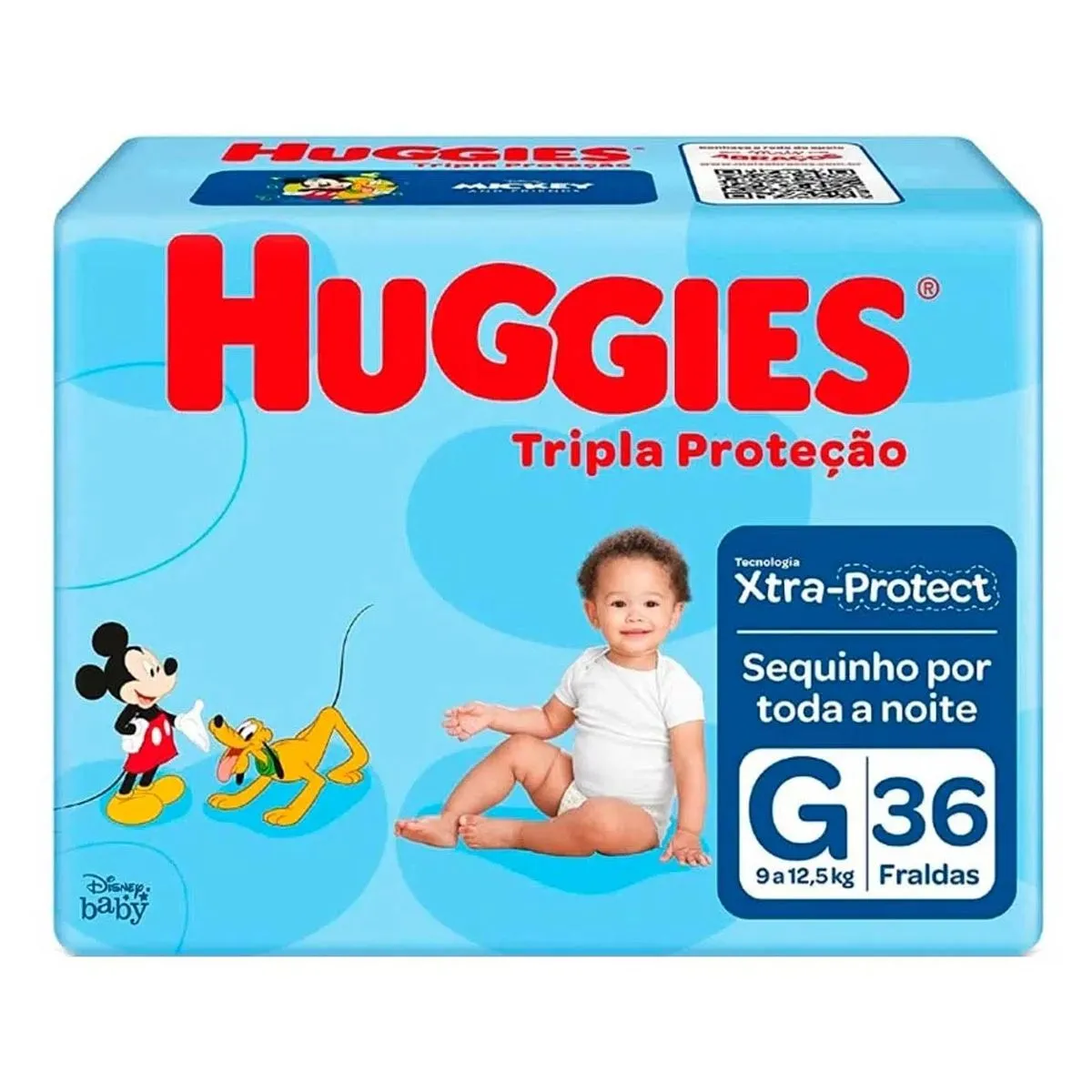 Fralda Huggies Tripla Proteção Tamanho G Com 36 Unidades