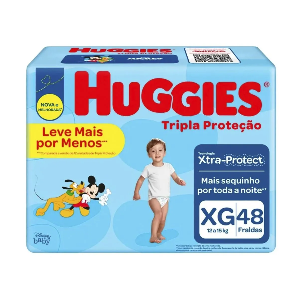 Fralda Huggies Tripla Proteção Tamanho XG Com 48 Unidades
