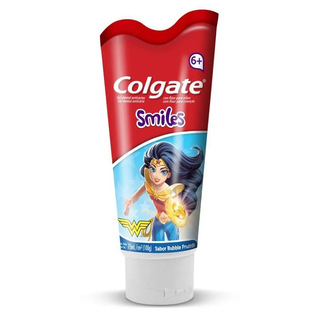 Gel Dental Colgate Smiles Liga da Justiça 100g