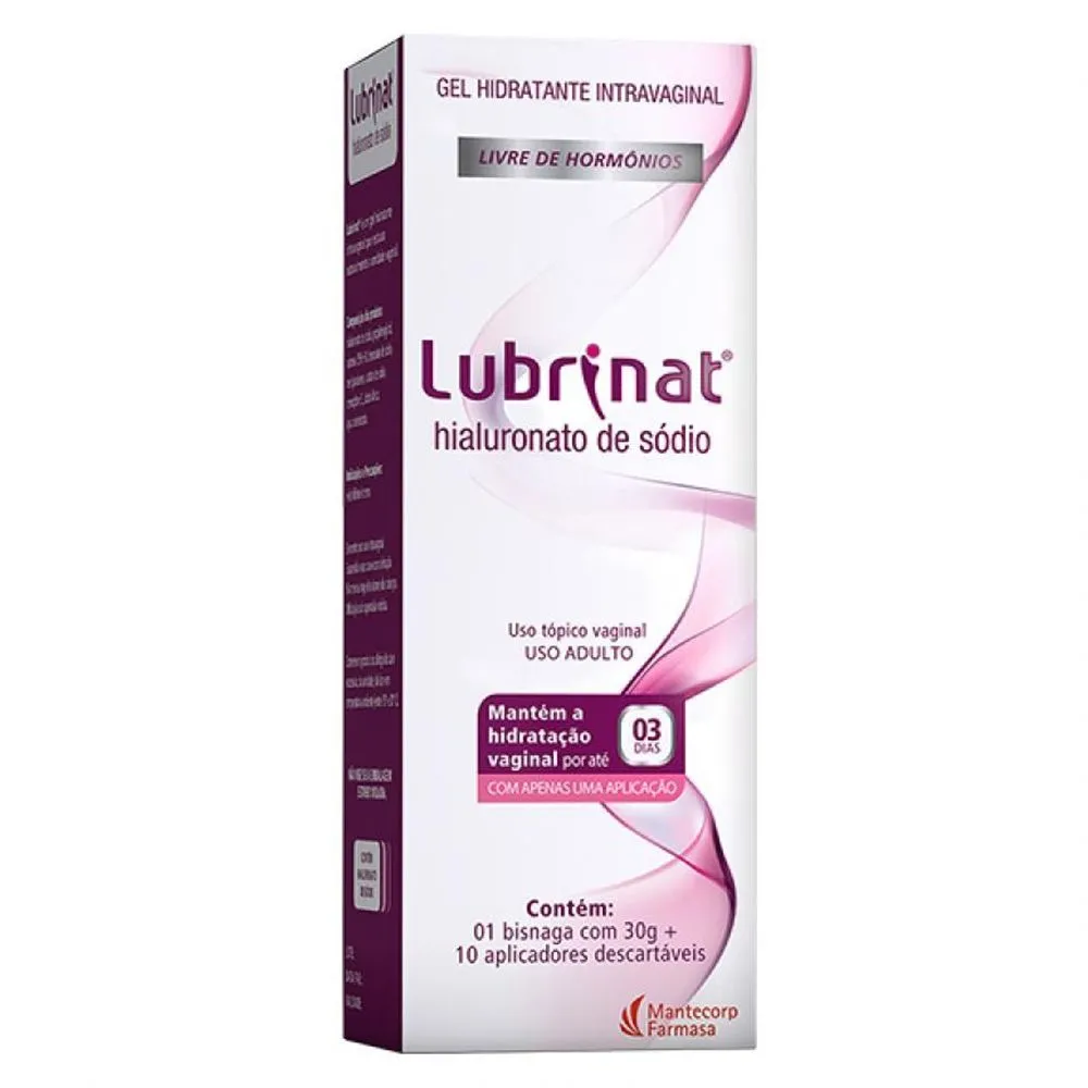 Gel Hidratante Intravaginal Lubrinat 30G Com 10 Aplicadores