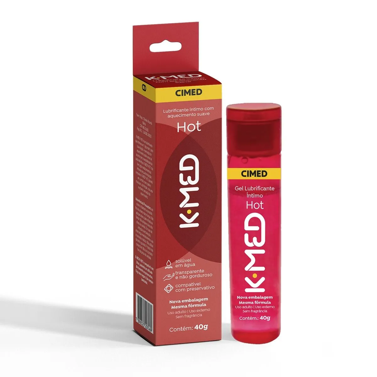 Gel Lubrificante Íntimo K-Med Hot 40g Cimed