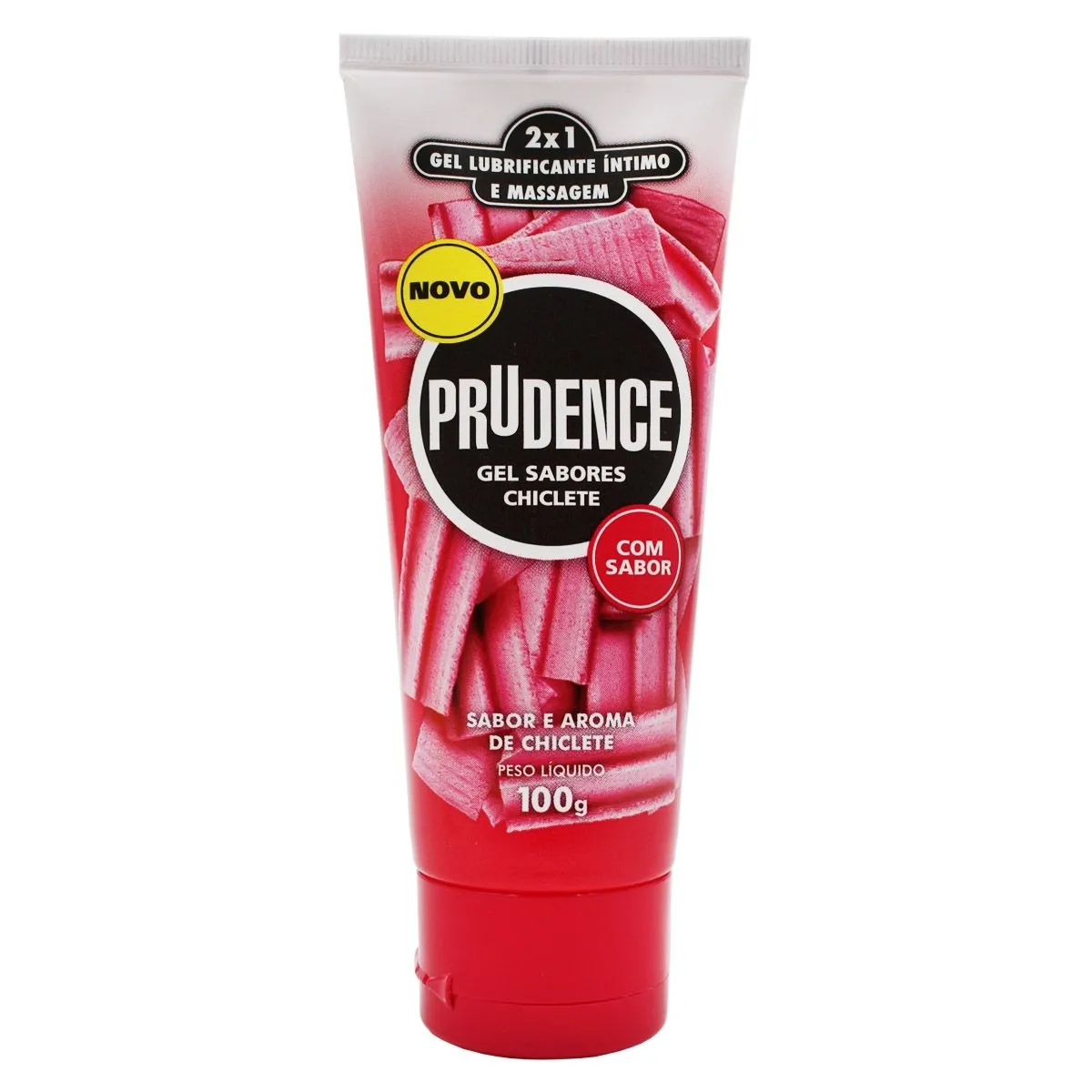 Gel Lubrificante Íntimo Sabor Chiclete 100g Prudence
