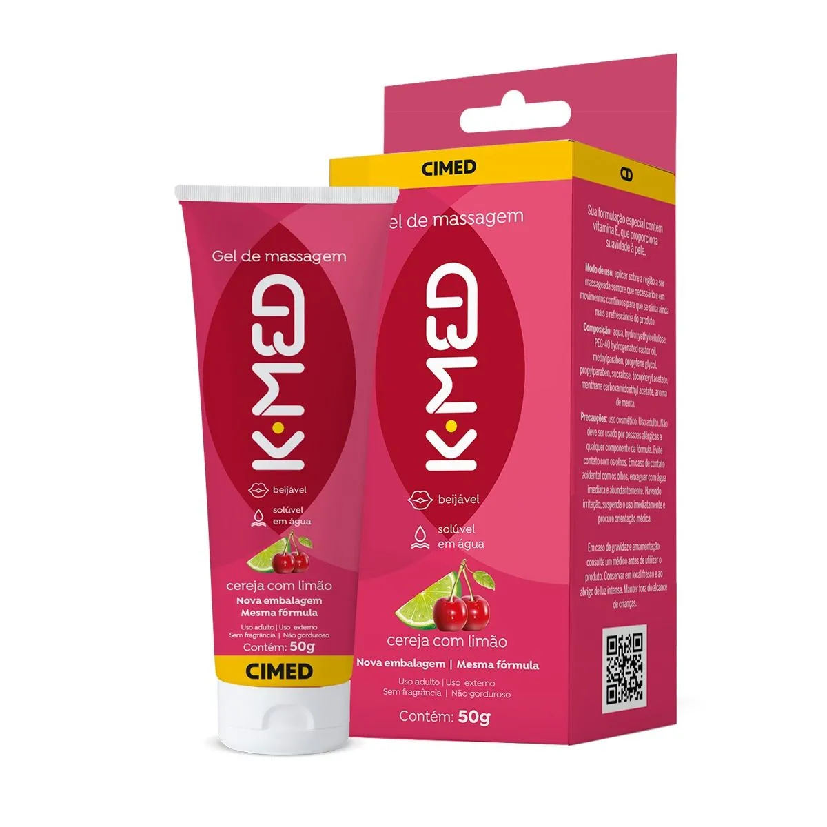 Gel Lubrificante K-Med Rocketts Cereja e Limão 50g Cimed