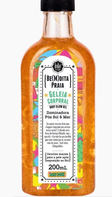 Geleia Corporal Iluminadora Pós-sol Bem Dita Praia da Lola Cosmetics 200ml