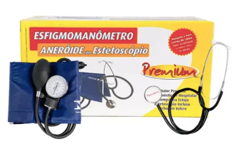 Glicomed Aparelho de Pressão com Estetoscópio Premium