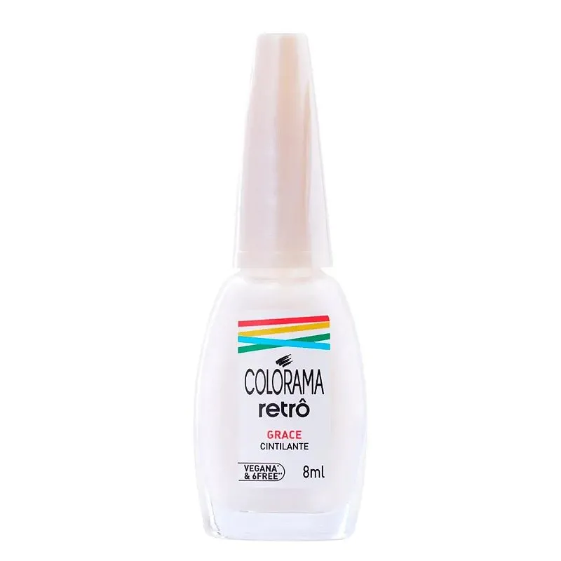 Esmalte Retrô Cor Grace Cintilante 8ML Colorama