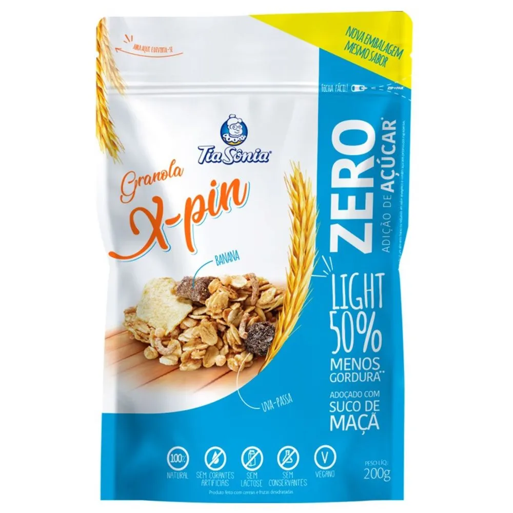 Granola X - Pin Light Tia Sônia 200G