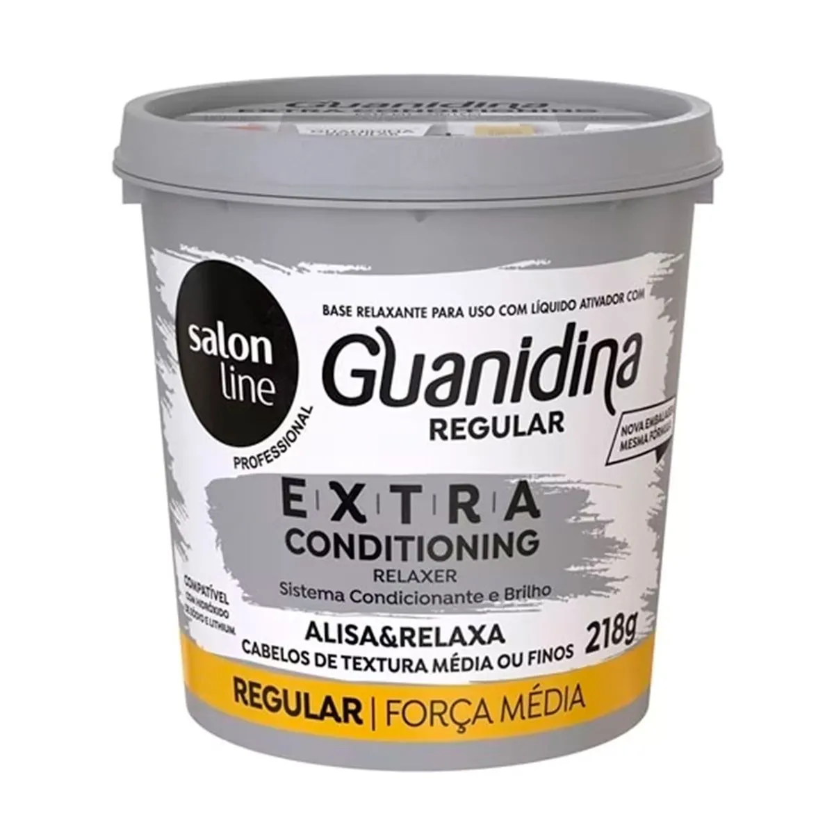 Guanidina Extra Conditioning Regular Alisa e Relaxa 218gr Salon Line