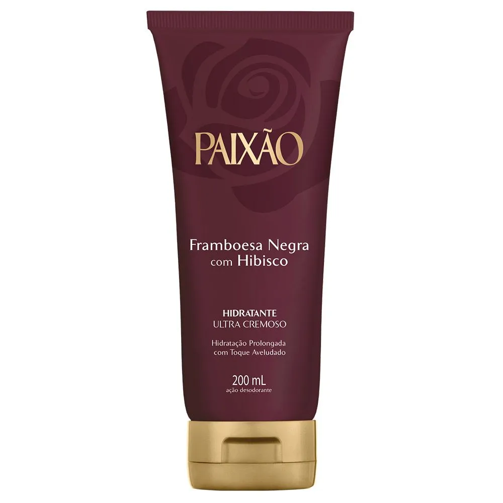 Hidratante Corporal Paixão Framboesa Negra com Hibisco 200ml