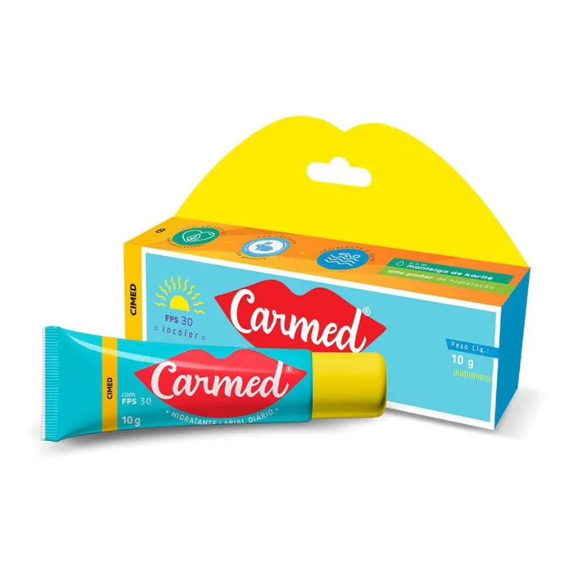 Hidratante Labial Incolor Carmed FPS30 10g Cimed