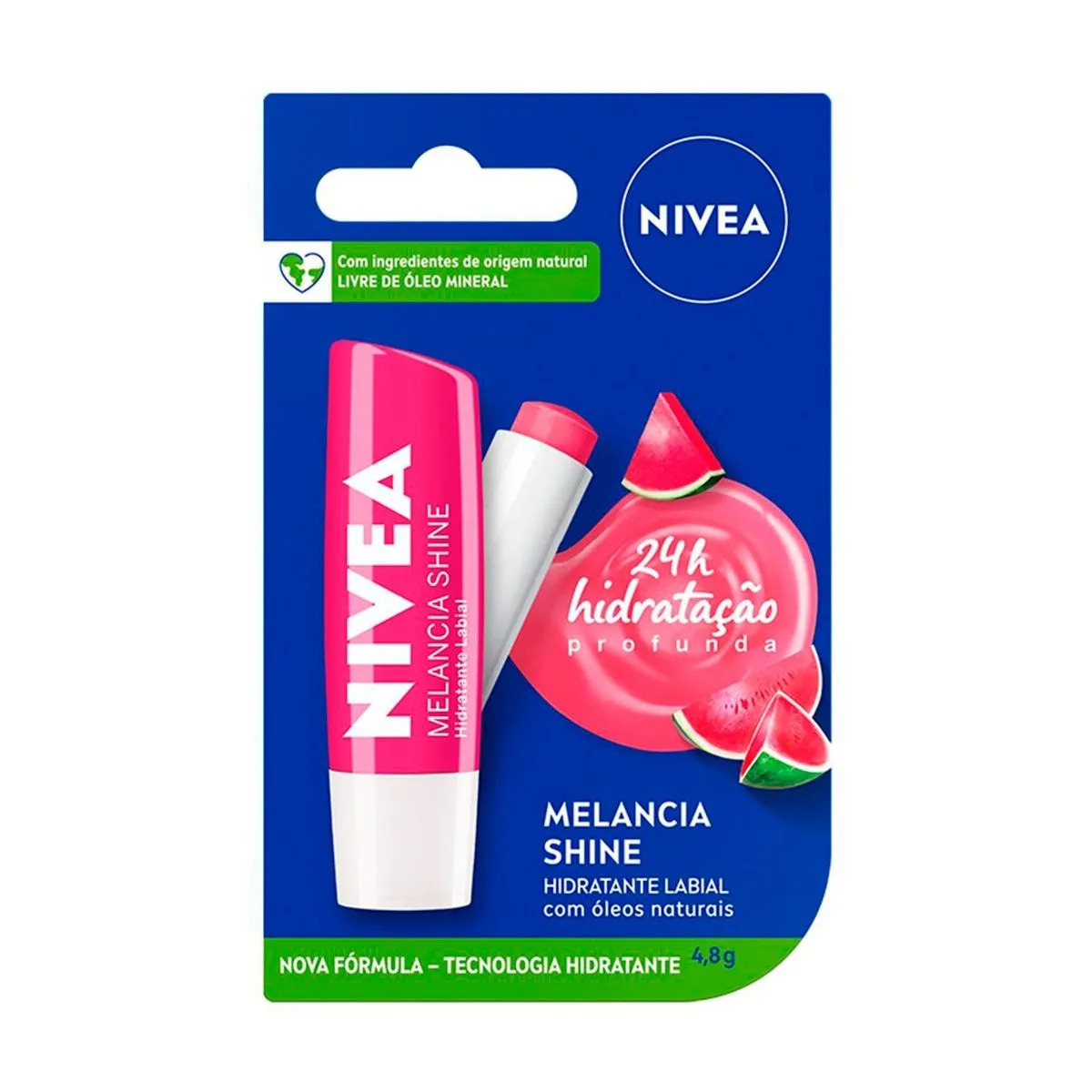 Hidratante Labial Melancia Shine 4,8g Nivea