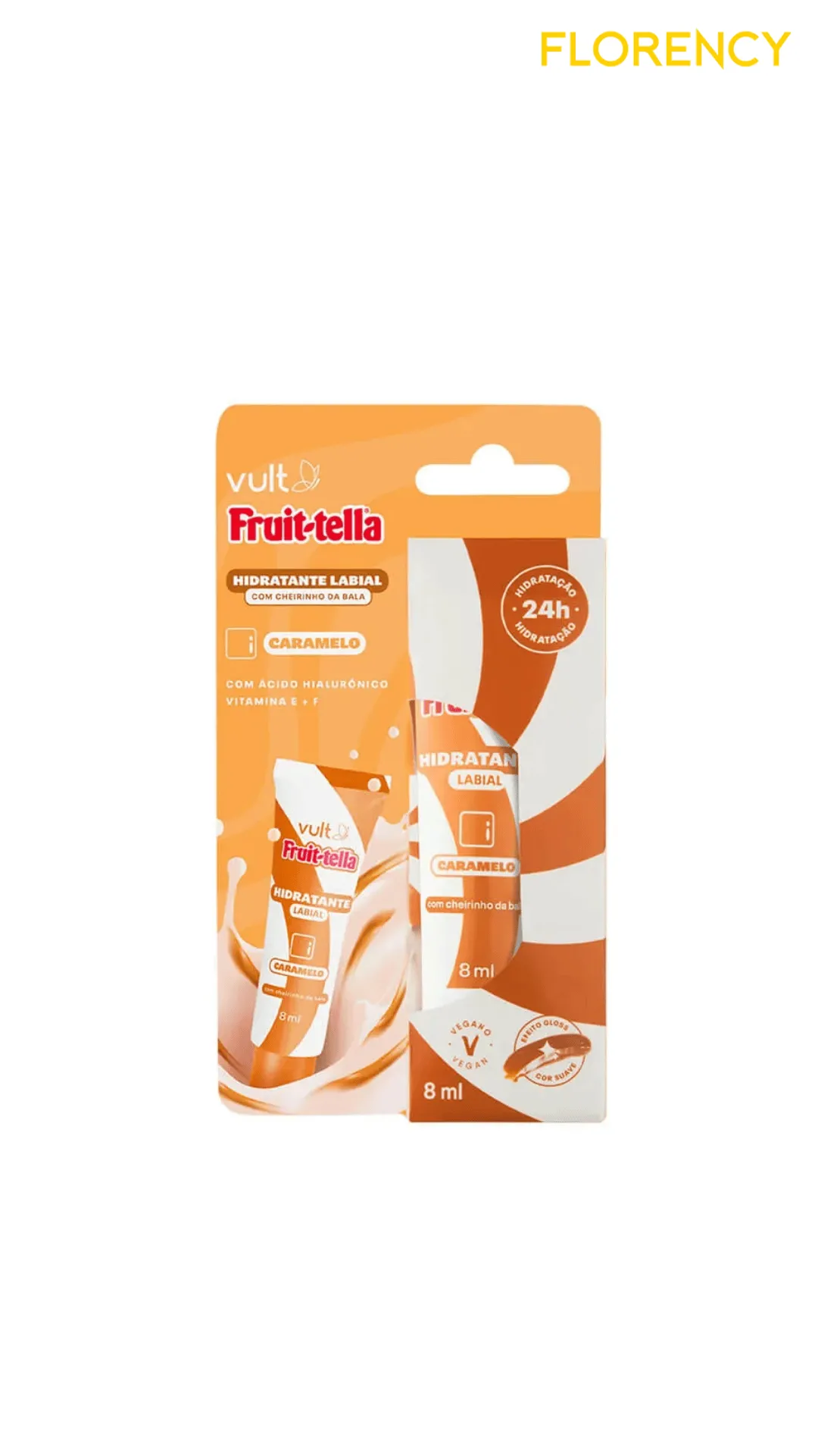 Hidratante Labial Vult Fruittellal Caramelo 8ml