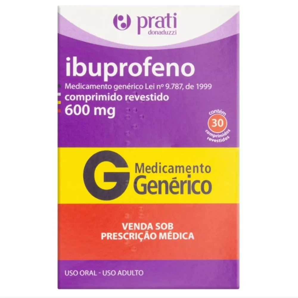 Ibuprofeno 600mg 30 Cápsulas Genérico Prati
