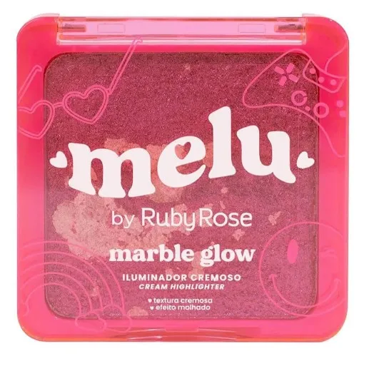 Iluminador Cremoso Melu Marble Glow Neon Lights