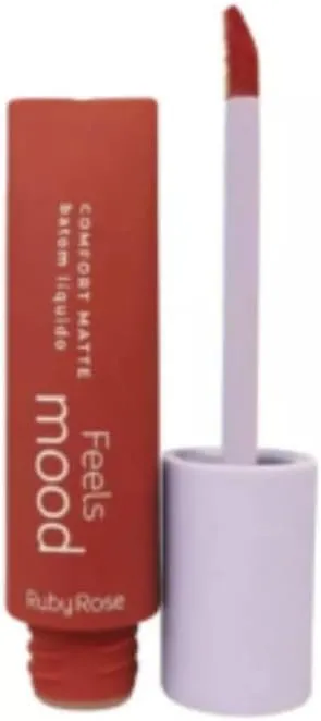 Batom Líquido Feels Brave L40 4,1ML REF.HB-8230 Ruby Rose
