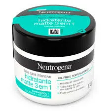 Neutrogena Face Care Intensive Matte 3 Em 1 - Hidratante Facial 100g