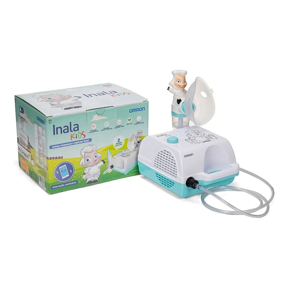 Inalador Compressor e Aspirador Nasal Inala Kids Omron